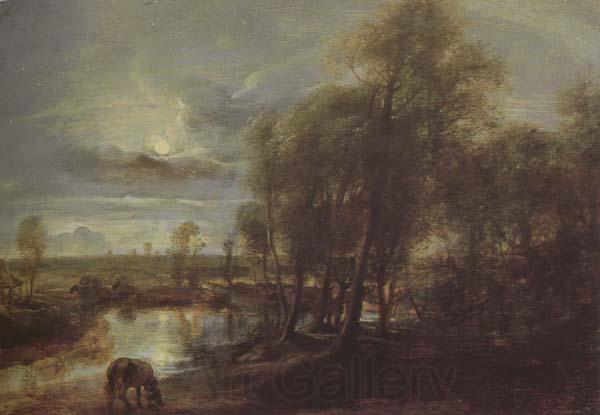 Peter Paul Rubens Landscape by Moonlight (mk43)